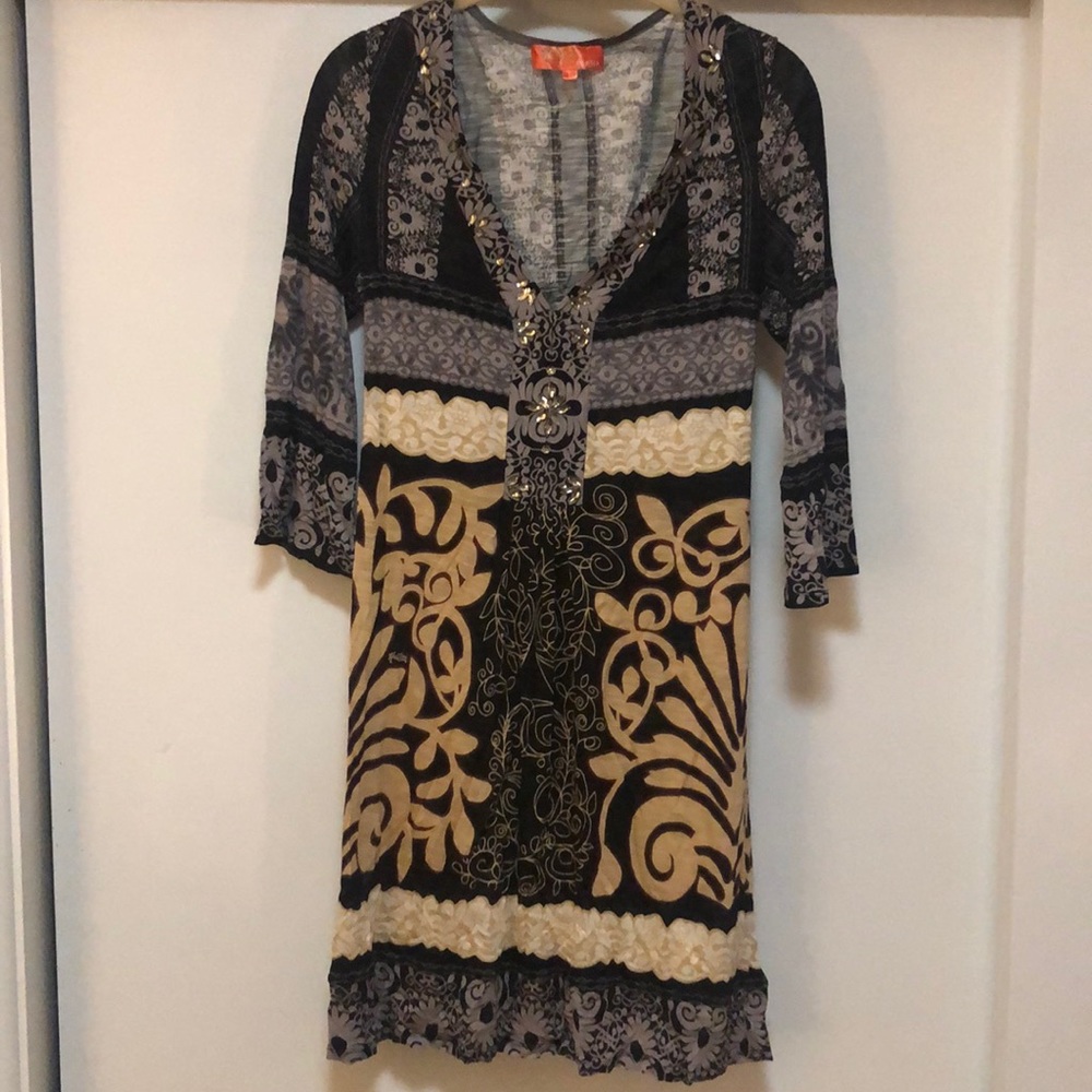 Hale Bob Cabana dress jeweled small